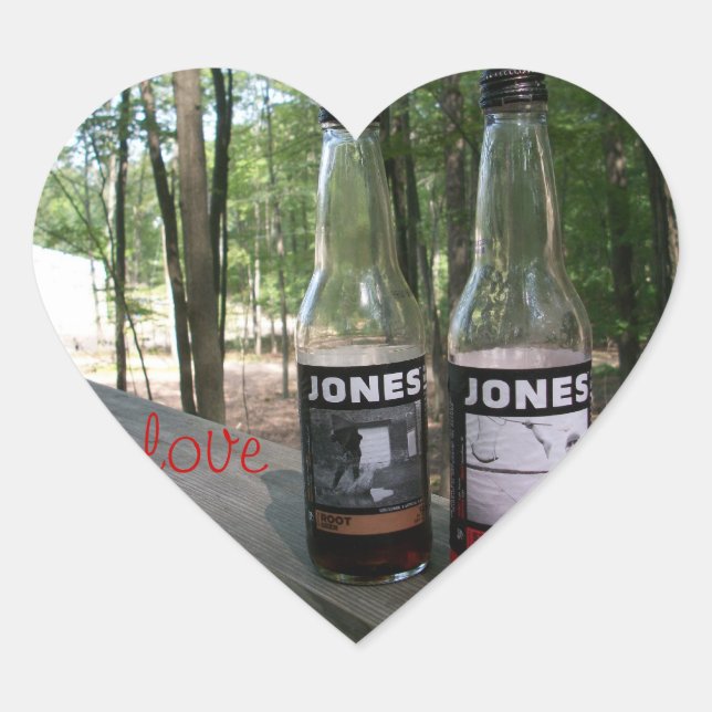 Sticker Cœur jones soda love (Devant)