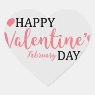 Sticker Cœur Jour de la Saint Valentin