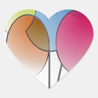 Sticker Cœur Joyeux anniversaire