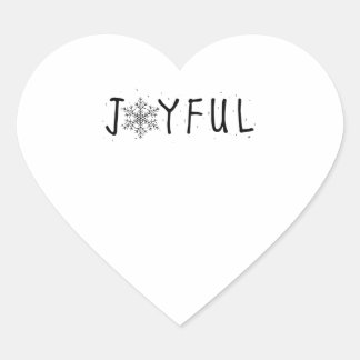 Sticker Cœur Joyeux flocon de neige