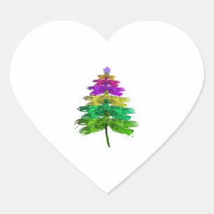 Sticker Cœur Joyeux Noël Dragonfly Christmas Tree T Shirt
