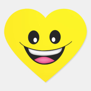 Sticker Cœur Joyeux visage