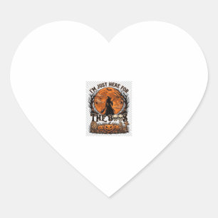 Sticker Cœur Juste ici Boos Halloween Sorcière Lune Citrouilles