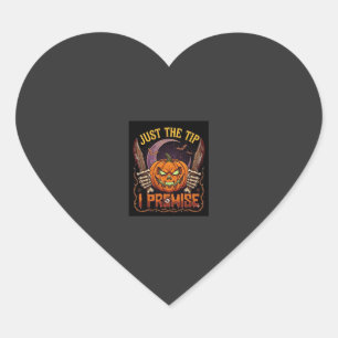 Sticker Cœur Juste un aperçu de prémisse Halloween Citrouille C