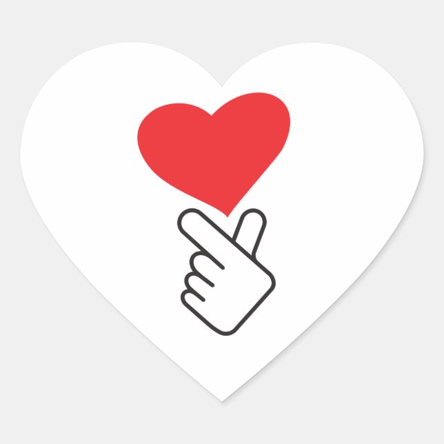 Sticker Cœur k-pop (Devant)