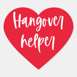 Sticker Cœur Kit de récupération Mariage Hangover Helper