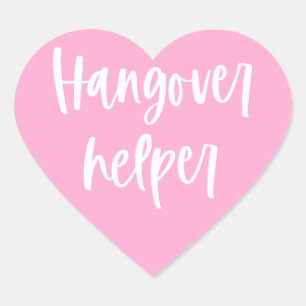 Sticker Cœur Kit de récupération Mariage Hangover Helper