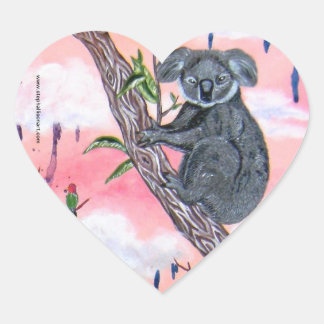 Sticker Cœur Koala Love
