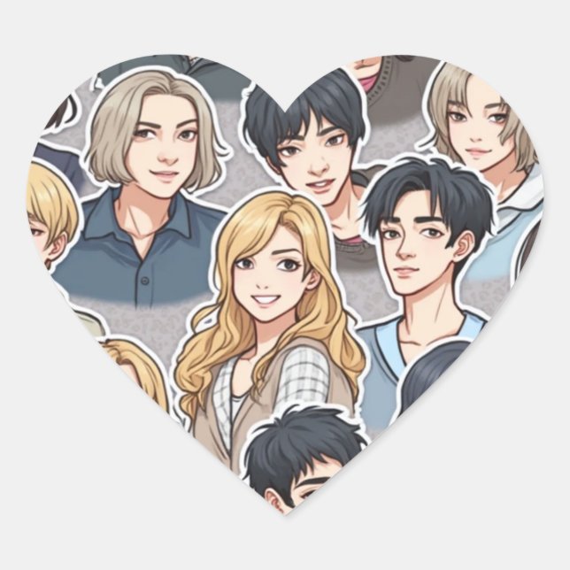 Sticker Cœur kpop (Devant)