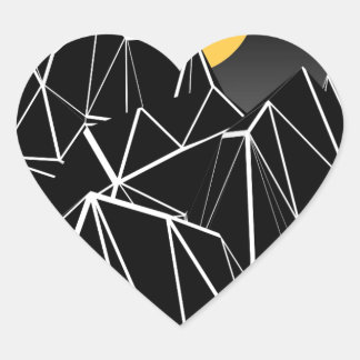 Sticker Cœur La Lune