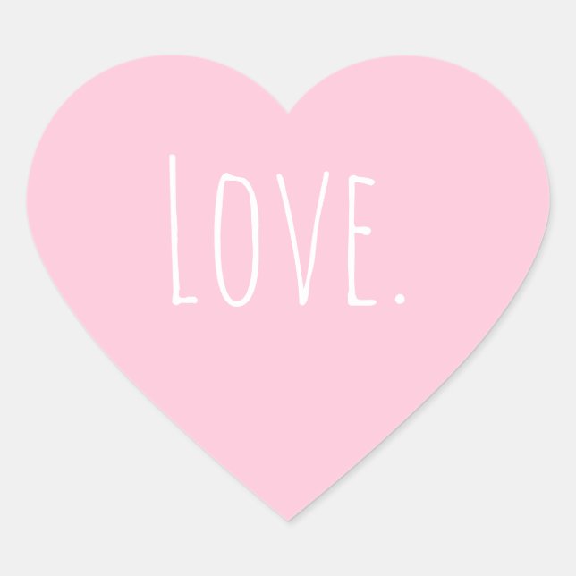 Sticker Cœur La Saint Valentin (Devant)