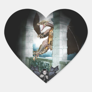 Sticker Cœur La Vignette du Dragon