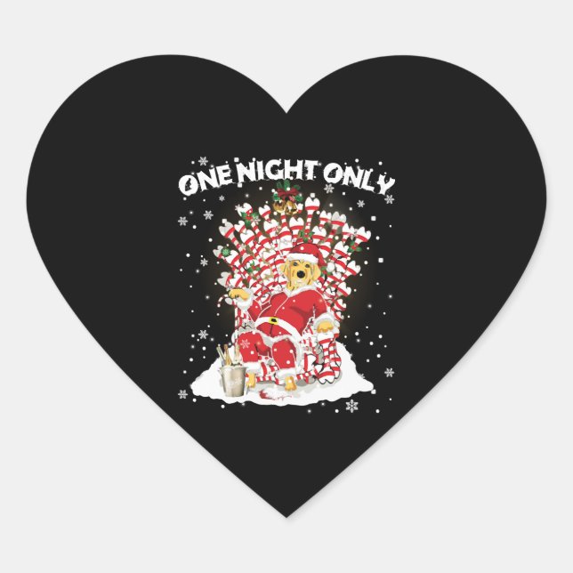 Sticker Cœur Labrador Lots Chien de Noël Funny T Shirt (Devant)