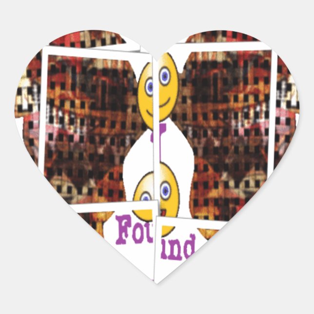 Sticker Cœur L'Afrique c'est là que j'ai trouvé l'amour (Devant)
