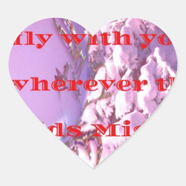 Sticker Cœur Laissez-moi voler avec vous à valentine.png (Devant)