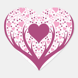 Sticker Cœur L'amour est partout.