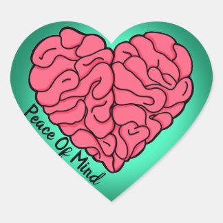 Sticker Cœur L'amour sur le cerveau