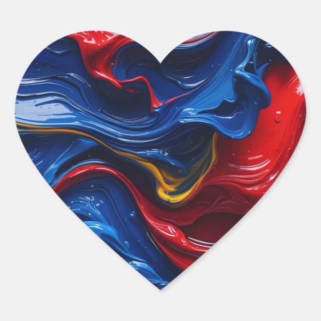 Sticker Cœur Layers Upon Layers Of Paint (Devant)