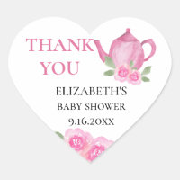 Le bébé brasse du Merci de Baby shower de théière