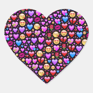 Sticker Cœur Le design d'Amour Emoji