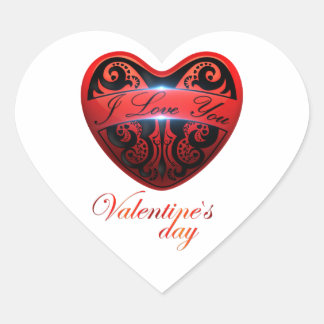 Sticker Cœur Le jour de San Valentin