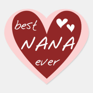 Sticker Cœur Le meilleurs T-shirts et cadeaux de Nana de coeur