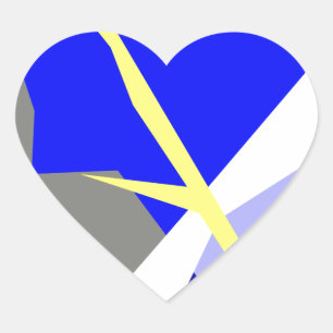 Sticker Cœur L'énergie artistique Abstraite