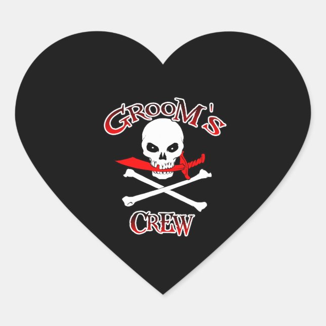 Sticker Cœur L'équipage de Groom (Devant)