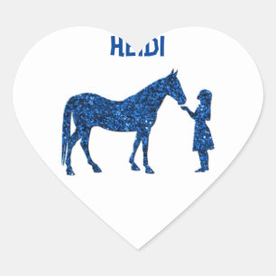 STICKER CŒUR LES BÂTIMENTS DE CHEVAL ET DE FILLE SONT PERSONNAL