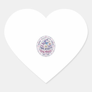 Sticker Cœur Licorne Petit Athlète Grande Magie Imprimé ludique