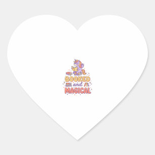 Sticker Cœur Licorne Réservée et Impression Magique Prête Fond
