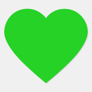 Sticker Cœur Lime vert 00cc00
