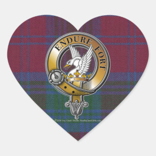 Sticker Cœur Lindsay Tartan