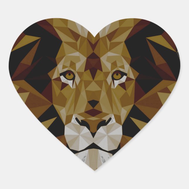 Sticker Cœur Lion (Devant)