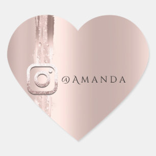 Sticker Cœur Logo fascinant d'Instagra d'événement de