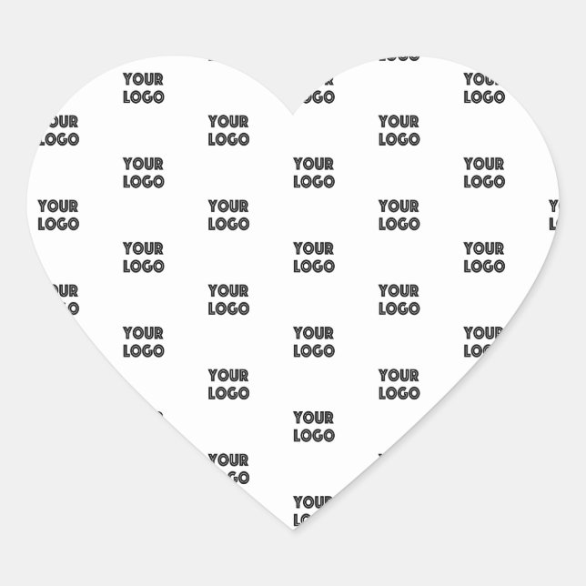 Sticker Cœur Logo simple à répéter | Blanc (Devant)