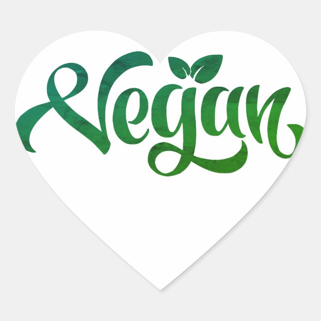 Sticker Cœur Logo végétal stimulant et stimulant (Devant)