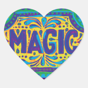 Sticker Cœur Love Magic