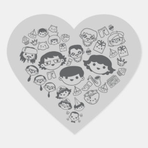 Sticker Cœur Luv