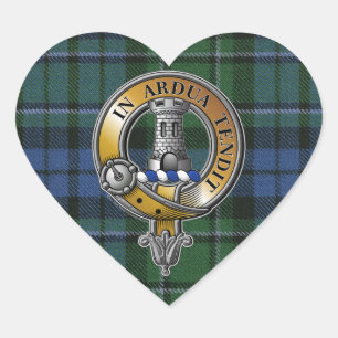 Sticker Cœur MacCallum Tartan & Badge