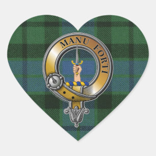 Sticker Cœur MacKay Tartan & Badge