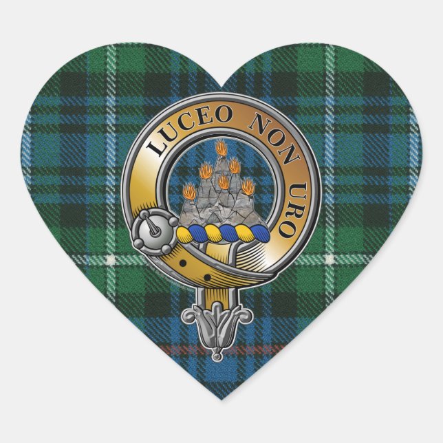 Sticker Cœur MacKenzie Tartan & Badge (Devant)