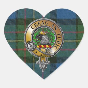 Sticker Cœur MacLaren Tartan & Badge