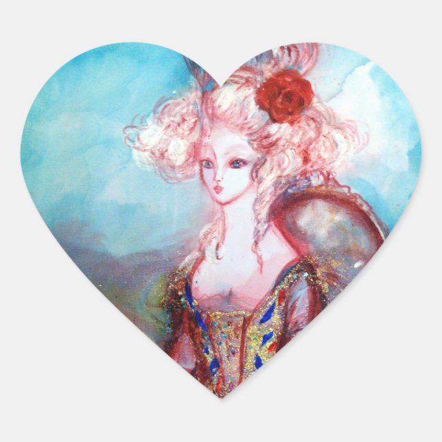 Sticker Cœur MADAME POMPADOUR, coeur (Devant)