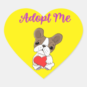 Sticker Cœur M'adopter