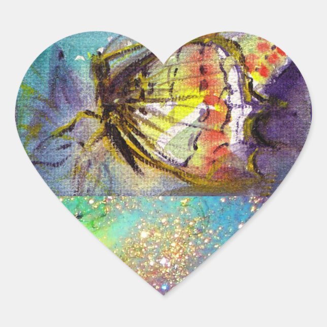 STICKER CŒUR MAGIQUE BUTTERFLY (Devant)
