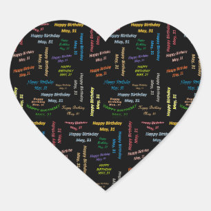 Sticker Cœur Mai, 31 Anniversaire