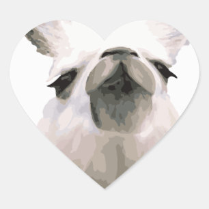Sticker Cœur Mama Llama