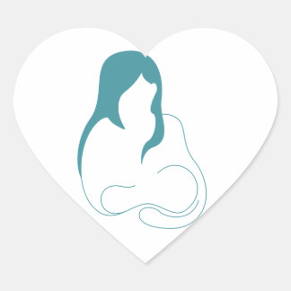 Sticker Cœur Mangez l'appui local allaitant des mamans de soins