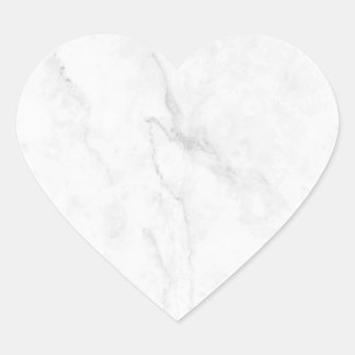 Sticker Cœur Marbre Blanc